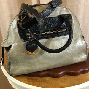 Nicoli leather Italy shoulder purse